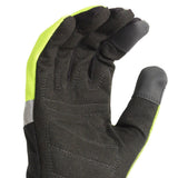 Hi-Vis Cut Resistant Utility Work Gloves with Reflective Backing, Touchscreen Fingertips & Reinforced Palm