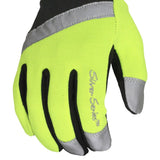 Hi-Vis Cut Resistant Utility Work Gloves with Reflective Backing, Touchscreen Fingertips & Reinforced Palm