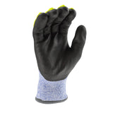 ANSI A4 Cut Resistant Insulated Work Gloves with Sandy Nitrile Coating & Cold Weather Protection