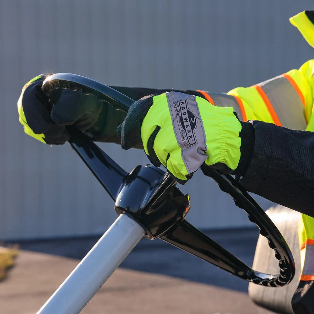 Hi-Vis Cold Weather Performance Work Gloves with Insulated Lining, Waterproof Protection & Reflective Backing