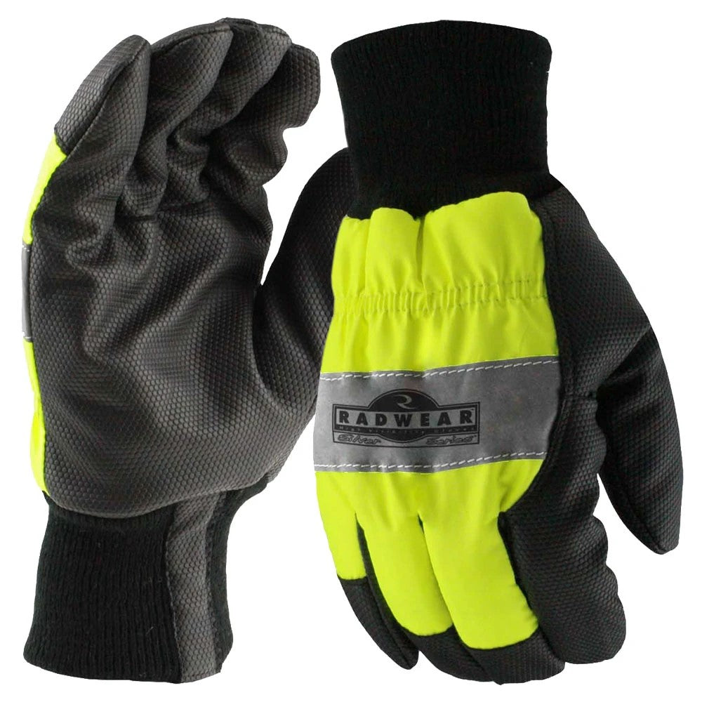 Hi-Vis Cold Weather Performance Work Gloves with Insulated Lining, Waterproof Protection & Reflective Backing