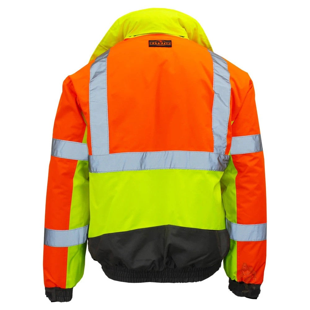 ANSI Class 3 Multi-Color Safety Jacket with Waterproof Weatherproof Shell & Reflective Tape