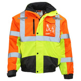 ANSI Class 3 Multi-Color Safety Jacket with Waterproof Weatherproof Shell & Reflective Tape