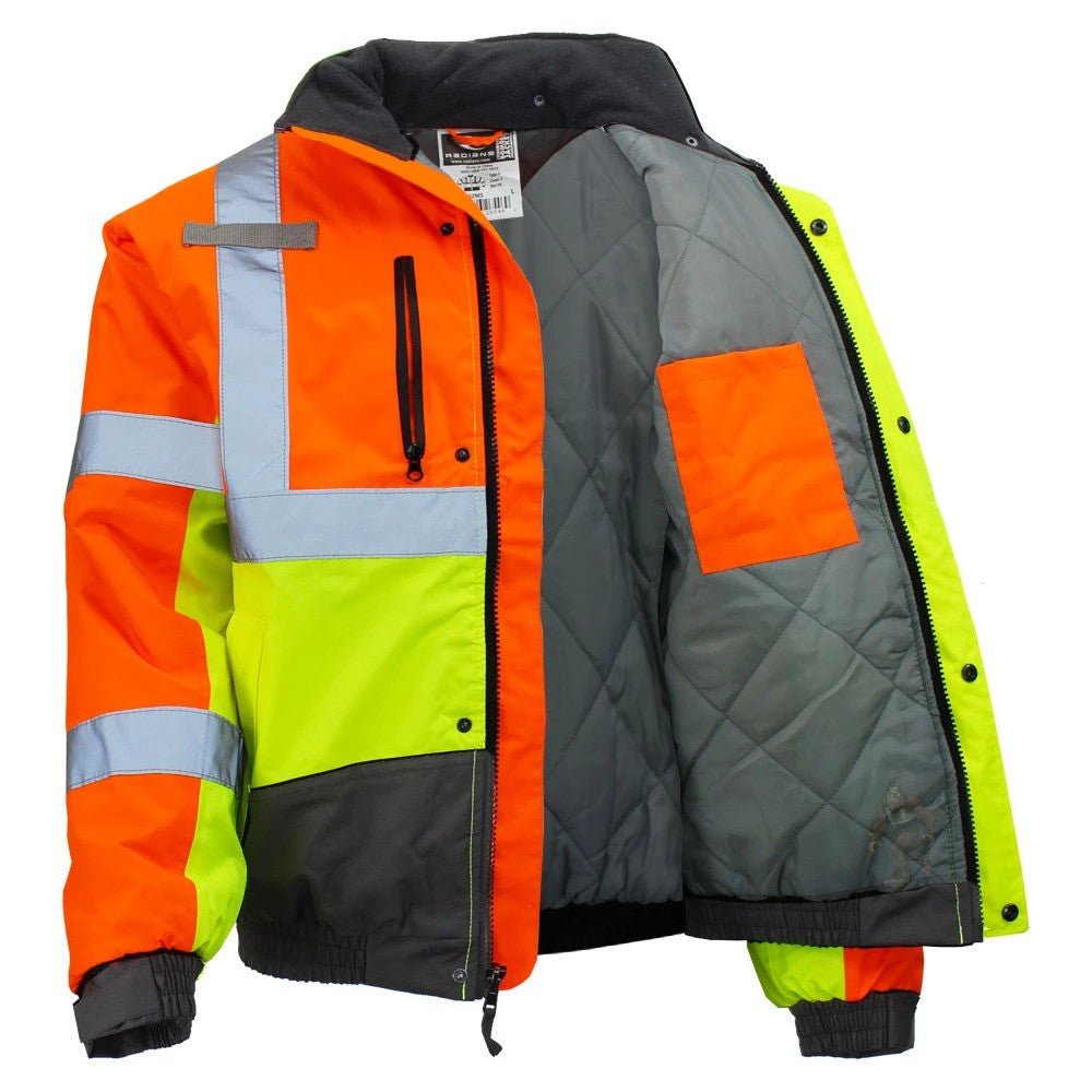 ANSI Class 3 Multi-Color Safety Jacket with Waterproof Weatherproof Shell & Reflective Tape