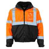 ANSI Class 3 Deluxe 3-in-1 Bomber Safety Jacket with Removable Fleece Liner, Waterproof Shell & Reflective Tape