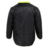 ANSI Class 3 Hi-Vis 4-in-1 Safety Puffer Jacket with Removable Sleeves, Waterproof Shell & Reflective Tape