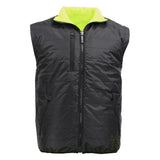 ANSI Class 3 Hi-Vis 4-in-1 Safety Puffer Jacket with Removable Sleeves, Waterproof Shell & Reflective Tape