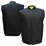 ANSI Class 3 Hi-Vis Weatherproof Parka with Zip-Out Reversible Bomber Jacket & Reflective Tape