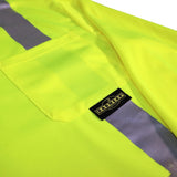 ANSI Class 2 Hi-Vis Long Sleeve Safety Polo Shirt with Moisture Wicking Mesh & Reflective Tape