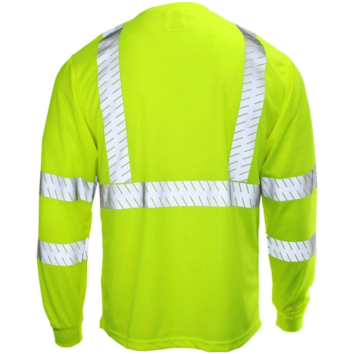 ANSI Class 3 Hi-Vis UV Protection Long Sleeve Safety Shirt with Segmented Reflective Tape & Moisture Wicking Mesh