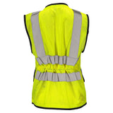 Women’s ANSI Class 2 Heavy Duty Surveyor Safety Vest with Zipper Closure & Reflective Stripes – Hi Vis Utility Work Vest for Construction, Traffic Control & Surveying