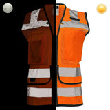 Women’s ANSI Class 2 Heavy Duty Surveyor Safety Vest with Zipper Closure & Reflective Stripes – Hi Vis Utility Work Vest for Construction, Traffic Control & Surveying