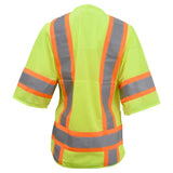 Women’s ANSI Class 3 High Visibility Surveyor Safety Vest with Zipper Closure & Reflective Stripes – Hi Vis Work Vest for Construction, Roadwork & Utility Crews