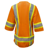 Women’s ANSI Class 3 High Visibility Surveyor Safety Vest with Zipper Closure & Reflective Stripes – Hi Vis Work Vest for Construction, Roadwork & Utility Crews