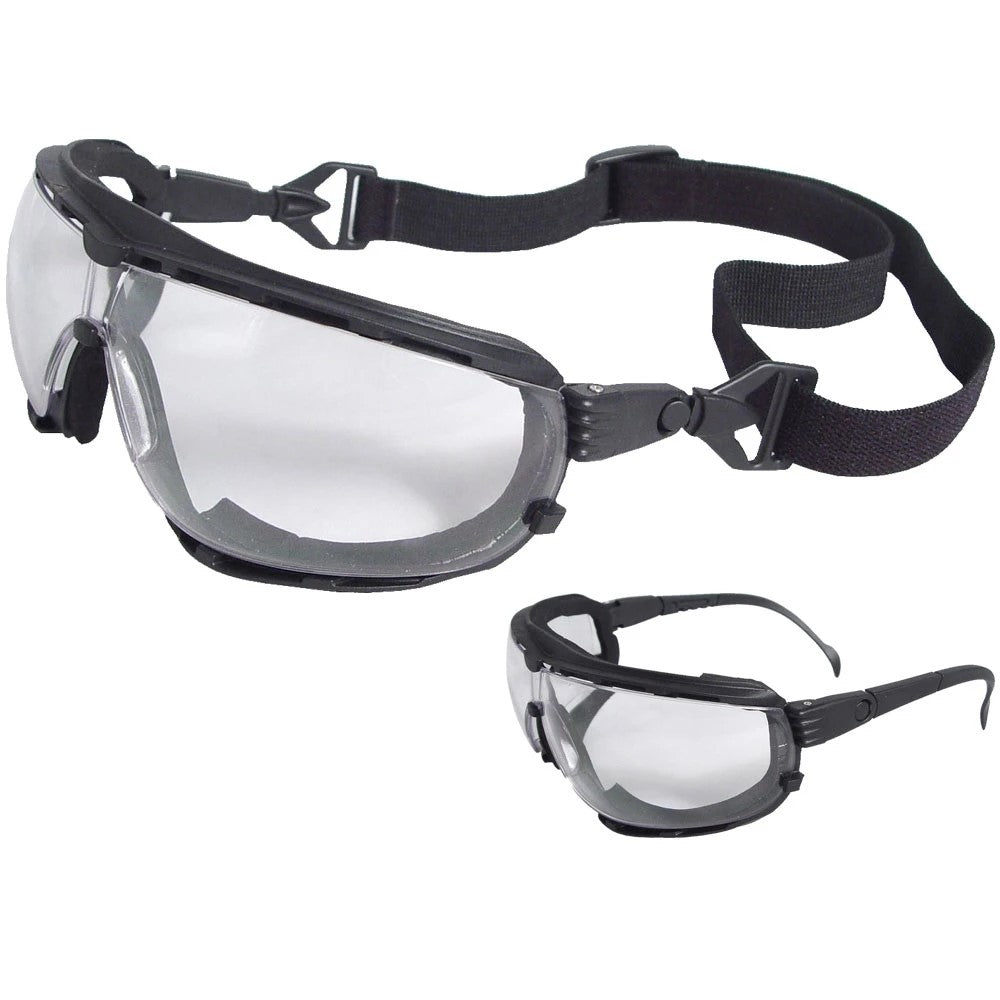 ANSI Z87.1 Anti-Fog Foam Lined Safety Goggles with Smoke Lens & Indirect Ventilation