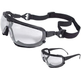 ANSI Z87.1 Anti-Fog Foam Lined Safety Goggles with Smoke Lens & Indirect Ventilation