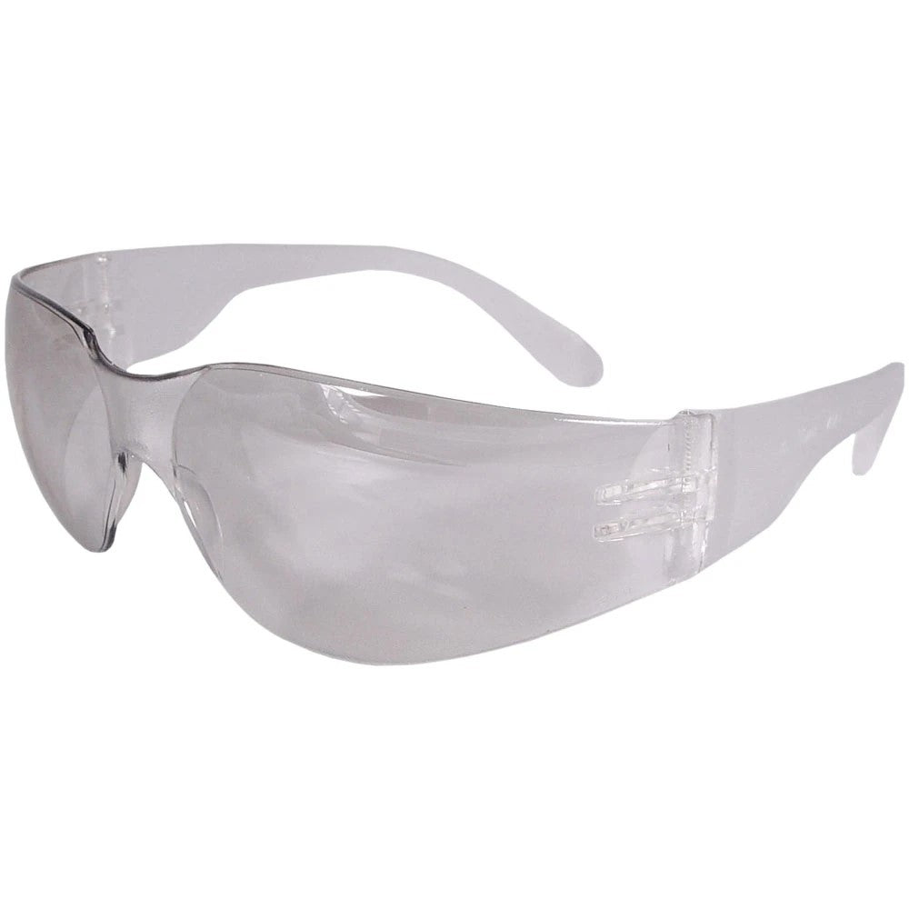 ANSI Z87.1 Safety Glasses with Anti-Fog Clear Lens, Lightweight Wraparound Frame & Rubber Nosepiece