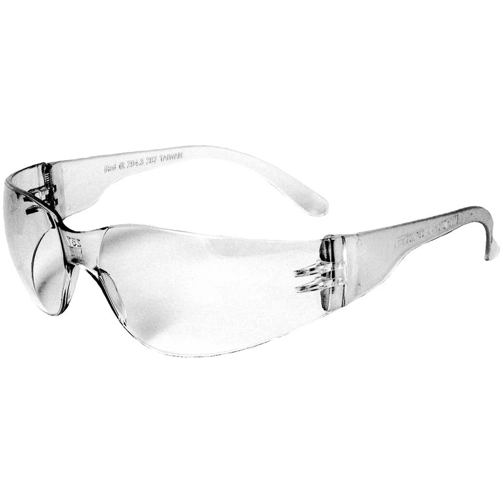 ANSI Z87.1 Safety Glasses with Anti-Fog Clear Lens, Lightweight Wraparound Frame & Rubber Nosepiece