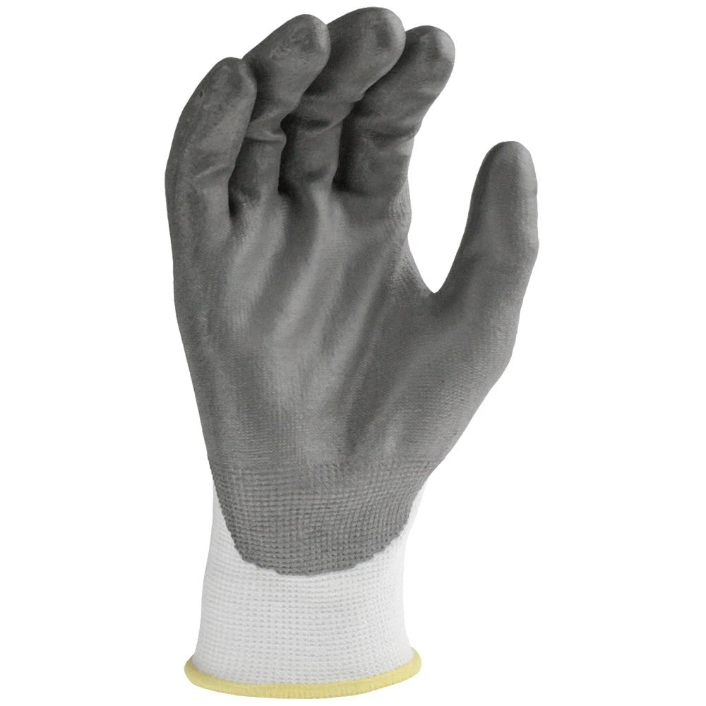 ANSI A2 Cut Resistant Work Gloves with Sandy Nitrile Palm Coating, HPPE Shell & Touchscreen Compatibility
