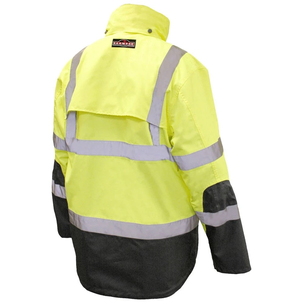 ANSI Class 3 Weatherproof 3-in-1 Safety Parka with Removable Fleece Liner & Reflective Tape