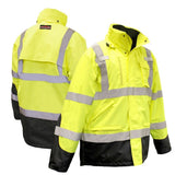 ANSI Class 3 Weatherproof 3-in-1 Safety Parka with Removable Fleece Liner & Reflective Tape