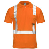 ANSI Class 2 Hi-Vis Short Sleeve Safety Polo Shirt with Moisture Wicking Fabric & Reflective Tape