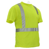 ANSI Class 2 Hi-Vis Short Sleeve Cooling Safety Shirt with Segmented Reflective Tape & Moisture Wicking Fabric