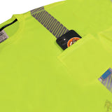 ANSI Class 3 Hi-Vis Long Sleeve Cooling Safety Shirt with Segmented Reflective Tape & Moisture Wicking Fabric
