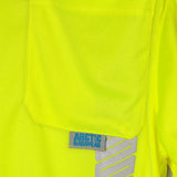 ANSI Class 3 Hi-Vis Hooded Long Sleeve Safety Shirt with UPF 40 Sun Protection, Black Bottom & Reflective Tape
