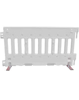 Plastic Pedestrian Barrier – Interlocking Crowd Control Wall, 6.5 Ft Length, High-Visibility